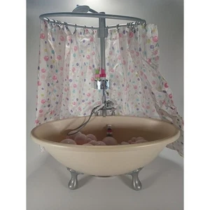 American Girl Bubble Bath Set | Bath, Bubbles, Shower Curtain Stand - Imagen 1 de 7