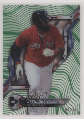 2018 High Tek Pattern 1 Waves/Diagonals Green Magma Diffractor /99 David Ortiz - Image 1 of 2