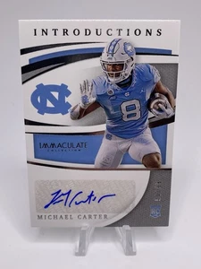 2021 Immaculate Collegiate Introductions Michael Carter Jr RC AUTO #’d /99 - Bild 1 von 2