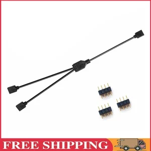 ARGB-Verlängerungskabel-Adapter, RGB-Splitterkabel für Motherboard (12 V, 4-poli - Bild 1 von 8