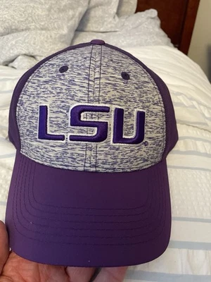 LSU Tigers Hat Cap Snap Back Purple Embroidered Logo Mens NCAA Captivating - Image 1 of 4