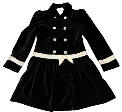 Abrigo American Girl Talla 14 - Grande Negro Pana Vestido Like Your Doll Chaqueta Foto 1 de 4