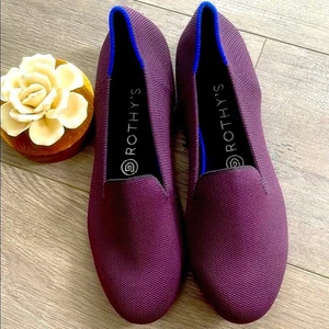 Mocassini donna Rothy's taglia 9 melanzane scarpe basse - Foto 1 di 8