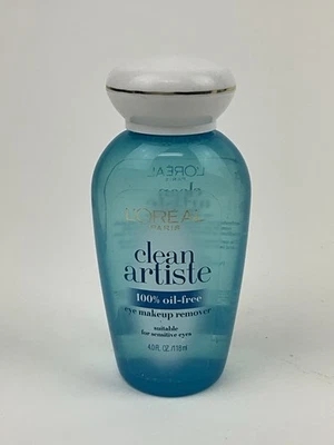 原装欧莱雅 Clean Artiste 100% 无油眼部卸妆液 4.0 盎司 118 毫升  — 第 1/3 张图片
