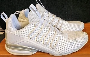Puma Mens Axelion Perf 193555-01 White Casual Shoes Sneakers Size 10 - Picture 1 of 8