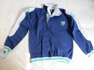 Sudadera deportiva Cherokee vintage azul marino gris/verde ribete juvenil XL (18-20) NUEVA Foto 1 de 4