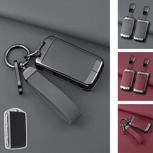 Zinc Alloy Leather Car Key Case Cover For Volvo XC70 S60 XC60 XC90 T5 T6 S90 V90 - Bild 1 von 13