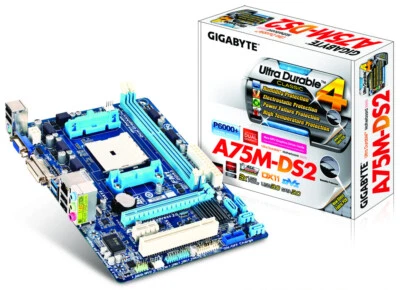 Bundle 250GB SSD, Office,Win 10, Gigabyte GA-A75M-DS2, AMD A4  2.70GHz, 4GB DDR3 - Bild 1 von 4