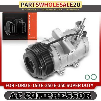 Компрессор кондиционера со муфтой для Ford E-150 E-250 E-350 Super Duty E-450 Super Duty - Изображение 1 из 4