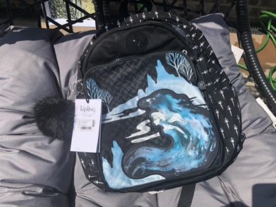 Mochila Kipling Disney's Frozen II Delia Nueva Precio de venta sugerido por el fabricante £145 bolso negro  Foto 1 de 4