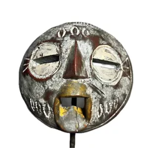 Antica maschera rituale africana africana Yoruba Nigeria fatta a mano in Ghana-819 - Foto 1 di 24