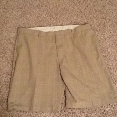 Pantalones cortos de vestir Top Flite con estampado a cuadros frente plano talla 42/10 Foto 1 de 4