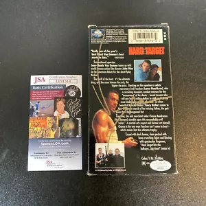 Jean-Claude Van Damme Signed Original Vintage Hard Target VHS Movie JSA COA - Picture 1 of 9