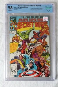 Marvel Super Heroes Secret Wars #1 CBCS 9.8 NM-MT variante errore Galactus blu  - Foto 1 di 11