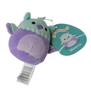 Squishmallow Minerva der Greif Adler 3,5 Zoll Clip auf Plüsch Neu mit Etikett - Bild 1 von 8