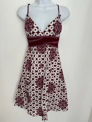 Vestido sin Mangas Studio M Elisa Bordado Boho Años 90 Y2K Crochet Usado en Excelente Condición Brunch Mediano M Foto 1 de 4