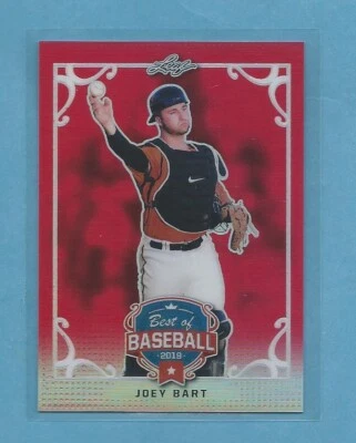 Joey Bart 2019 Leaf Best of Baseball Red 3/5 , BB-05 ,San Francisco Giants - Image 1 of 2