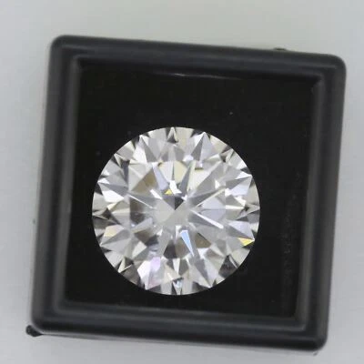 8 Carat Loose Moissanite White D Color RD 13mm VVS Certificate Round 13x13mm - Image 1 of 4