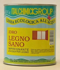VERNICE IMPREGNANTE ALL'ACQUA PROTETTIVO PER LEGNO 750ML. ITALCHIMICI - Foto 1 di 2