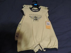 Carhartt 12 months baby girl 2 pc set yellow bees - Picture 1 of 4