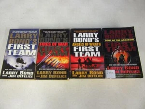 COMPLETE SET (4) LARRY BOND Military Books Novels FIRST TEAM SERIES Fires Of War - Picture 1 of 1