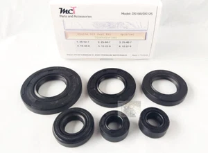 FOR Suzuki DS100 ('78-'81) DS125 ('79-'81) Engine Oil Seal Kit New 6pcs. - Picture 1 of 4