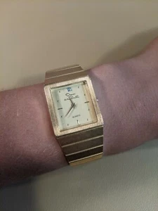 Vintage Oscar De La Renta Diamond Gold Tone Women's Quartz Watch - Picture 1 of 8