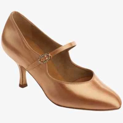 Supadance 1012 2/2.5" Contour Flesh Women's Round Toe Court Shoes - Image 1 of 2