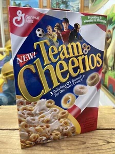 General Mills Team Cheerios 1997 cereal 13,75 oz caja completa sellada de fábrica - Imagen 1 de 3