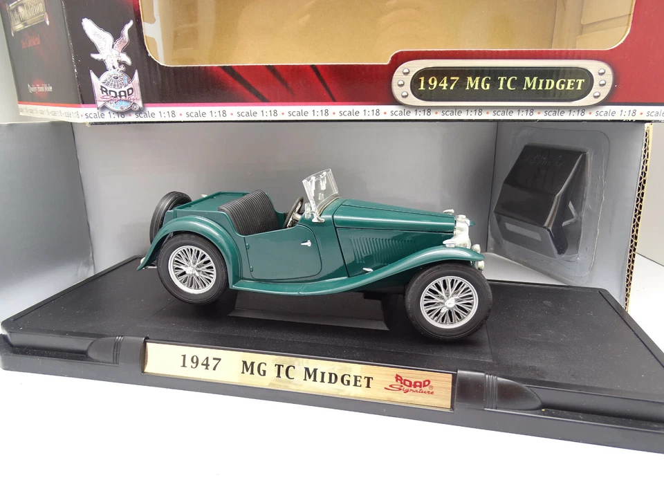Road Signature 1/18 - MG TC Midget 1947 Verde - Immagine 1 di 1