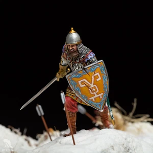 Russian Heavy Warrior 54mm Painted Miniature Toy Soldier | Art Level - Picture 1 of 5