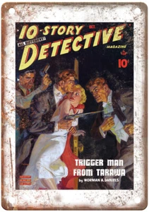 Pulp Magazine Cover Retro Look Reproduction Metal Sign J969 - Bild 1 von 2