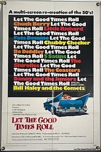 LET THE GOOD TIMES ROLL FF ORIGINAL ONE SHEET MOVIE POSTER CHUCK BERRY (1973) - Picture 1 of 1