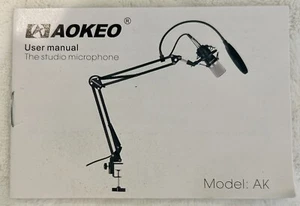AOKEO the studio microphone- pop filter-stand-mounting clamp-New in box - Picture 1 of 11