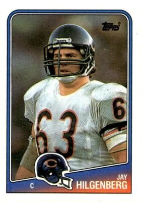 1988 Topps #77 Jay Hilgenberg Chicago Bears - Image 1 of 2