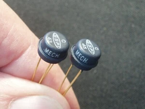 Qty 2: Vintage "Solid State Products" 1960 "Mech" Transistors Gold Collectible - Picture 1 of 11