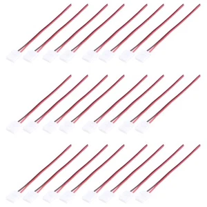 24 Pezzi 8 Mm 2 Pin Barra Luce LED Connettore per 8 Mm Larghezza, Flessibile 1189 - Foto 1 di 7
