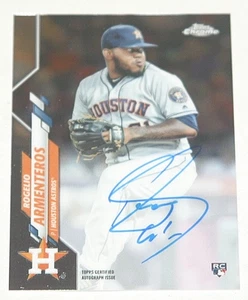 2020 Topps Chrome On-Card Rookie Auto #RA-RA - Rogelio Armenteros (RC) * Astros - Foto 1 di 2
