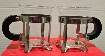 2 Vintage Bodum Tea Carsten Glasses From The 1980's - Image 1 of 4