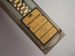 14mm Hadley Roma Two-Tone Stainless-Steel Watch Band Straight Ends New Old Stock - Picture 1 of 24