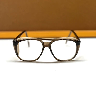 Gafas de seguridad Clear Vision Z87 de colección con marco marrón ahumado protectores laterales Foto 1 de 4