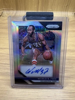 World B. Free 2018-19 Panini Prizm Signatures Prizms Mojo Autograph - Image 1 of 2