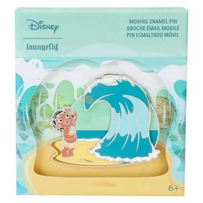 Loungefly Disney Moana Ocean Waves 3″ Collector Box Pin – Glow‑in‑Dark Limited - Image 1 of 3