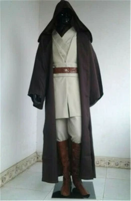 Fantasia fantasia cosplay Star Wars Obi Wan Kenobi mestre Jedi manto túnica  - Imagem 1 de 4