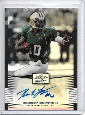 2012 Leaf Metal Draft ROBERT GRIFFIN III SILVER PRISMATIC AUTO RC #9/99!! - Image 1 of 2