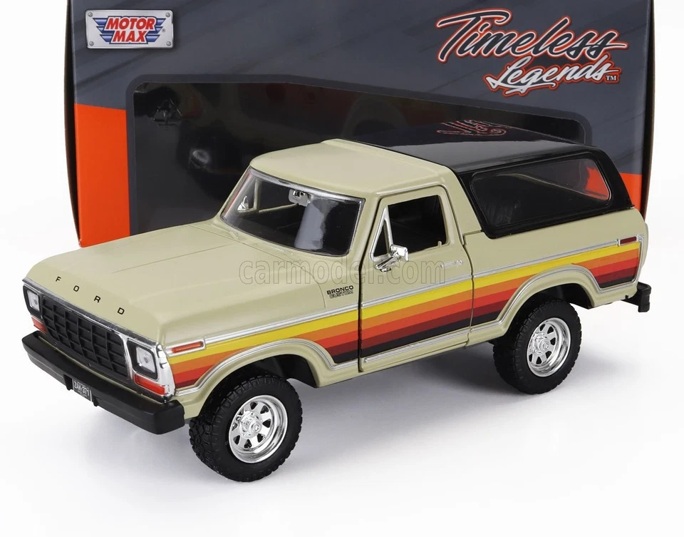 1/24 MOTOR-MAX - FORD USA - BRONCO HARD-TOP CLOSED 1978 79373 - Immagine 1 di 1