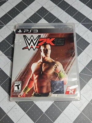 WWE 2K15 (PS3, 2014) CIB w/ Manual – Tested & Working – GUC Case Wear W Manual  - Image 1 of 4