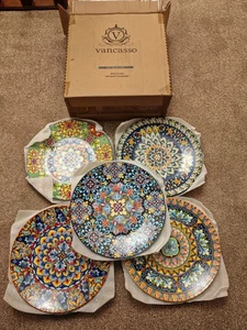 Vancasso 5-teiliges Porzellan Speiseteller Set kratzfest flach Geschirr - Bild 1 von 7