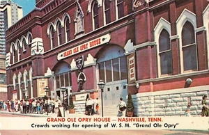 Grand Ole Opry House Nashville TN Scalloped Edges Vintage Postcard - Picture 1 of 2