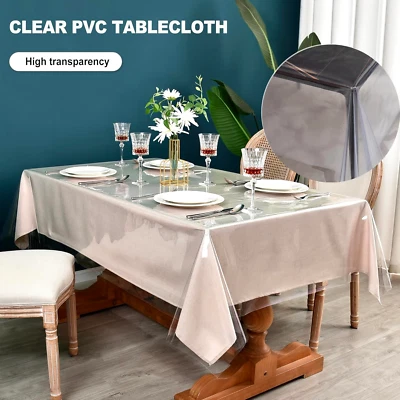 Tischfolie Transparent Tischfolie Tischdecke Transparent 0.2mm Tisch Schutzfolie - Bild 1 von 4